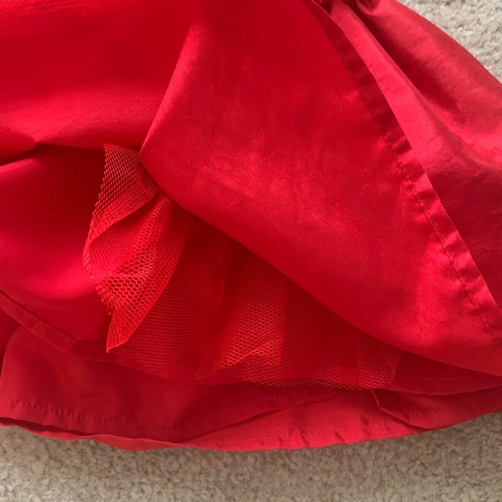 Carter’s Red Taffeta And Crinoline Formal Flower Girl Dress Size 9 mos